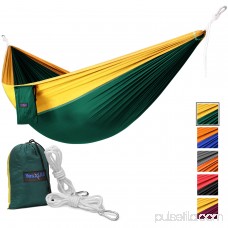 Yes4All Lightweight Double Camping Hammock with Carry Bag (Black) 566637616